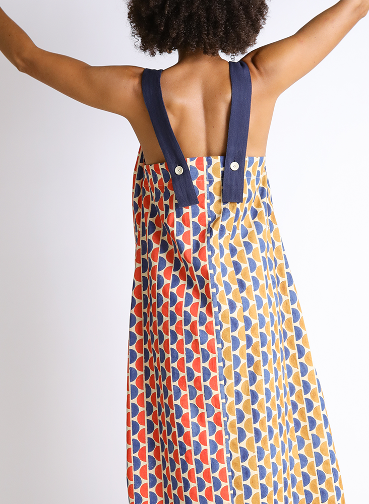 Seek Bazaar | Tania Dress, halves block print