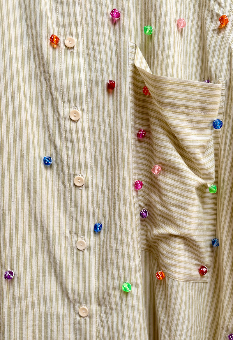 Beaded Page Shirt, Roll the Dice