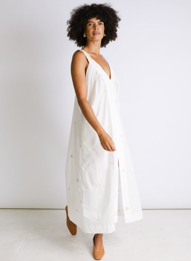One of a Kind | Tania Dress, white shapes