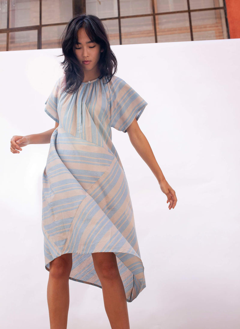 Leta Dress, cirrus stripe