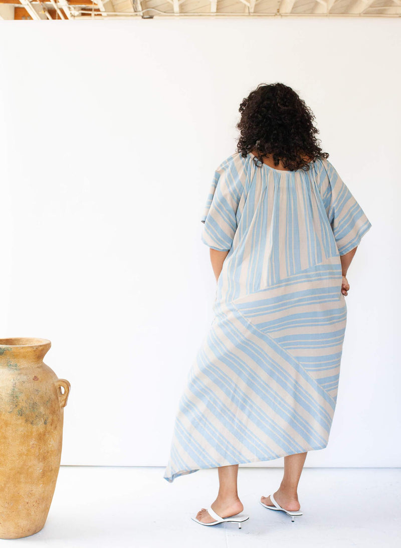 Leta Dress, cirrus stripe