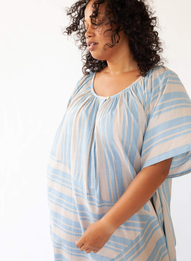 Leta Dress, cirrus stripe