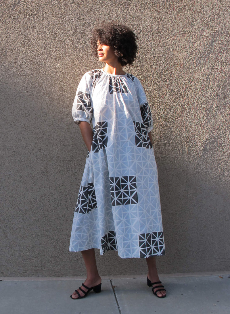 Goa Dress, geode print