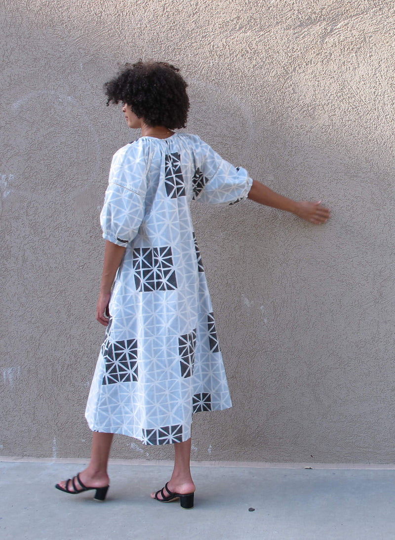 Goa Dress, geode print