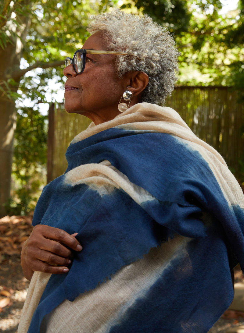 Kashmir Scarf, indigo