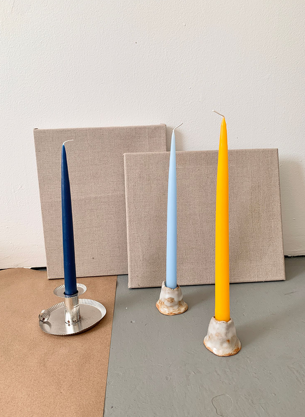 Taper Candles, Copenhagen blue