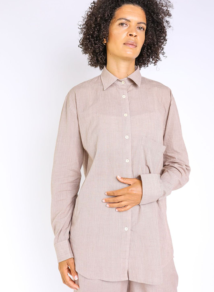 Unisex Page Shirt, fawn